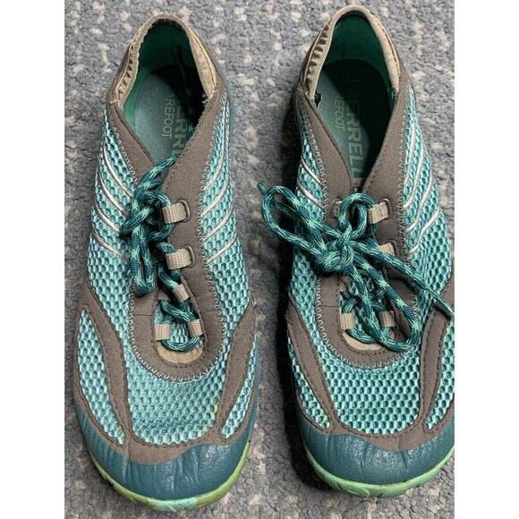 Merrell Pace Glove Women's Sz 7.5 Shoes Green Minimalist Barefoot Sneakers - Picture 1 of 7